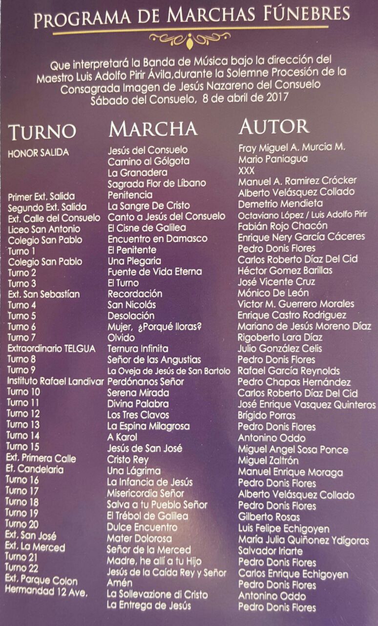 Programa marchas Jesus del Consuelo 01