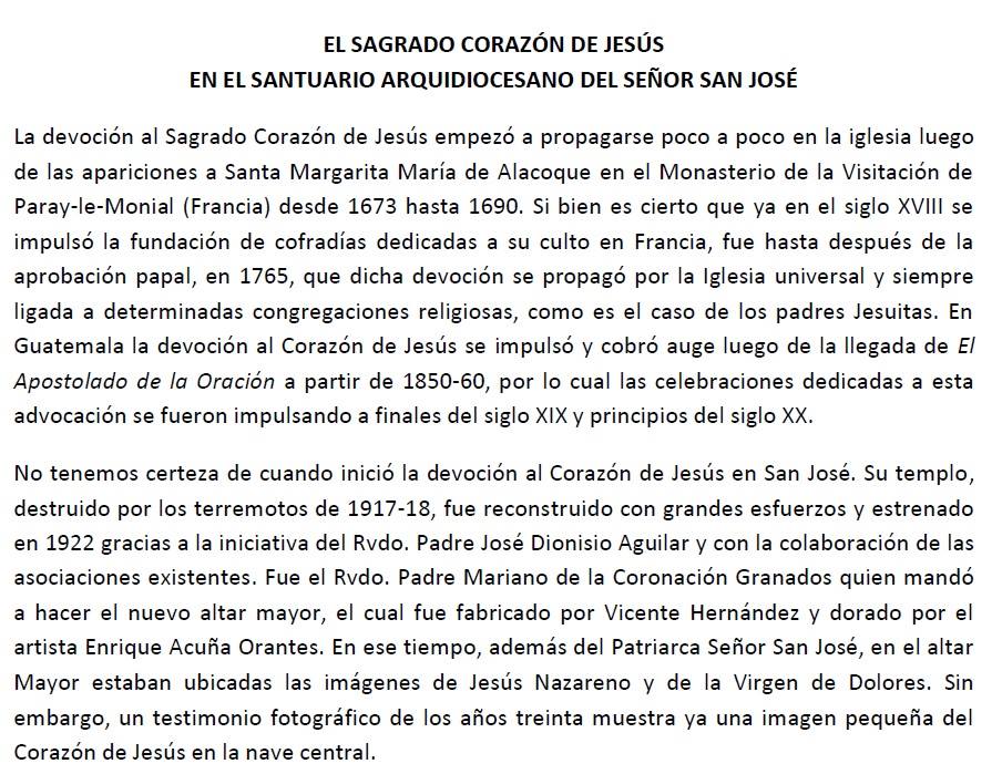 Historia Sagrado Corazon de Jesus Templo San Jose 00