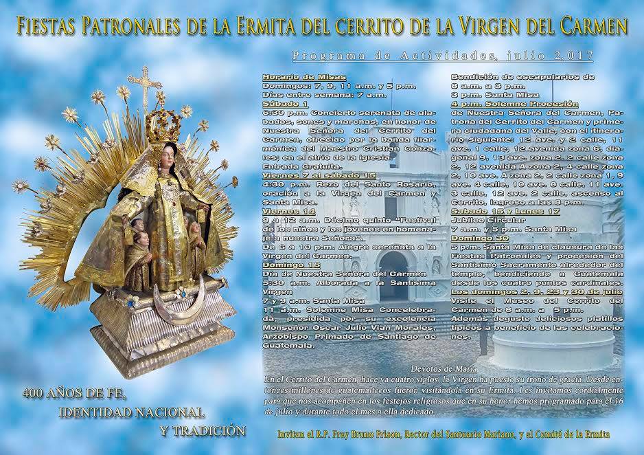 Afiche Virgen Del Cerrito del Carmen