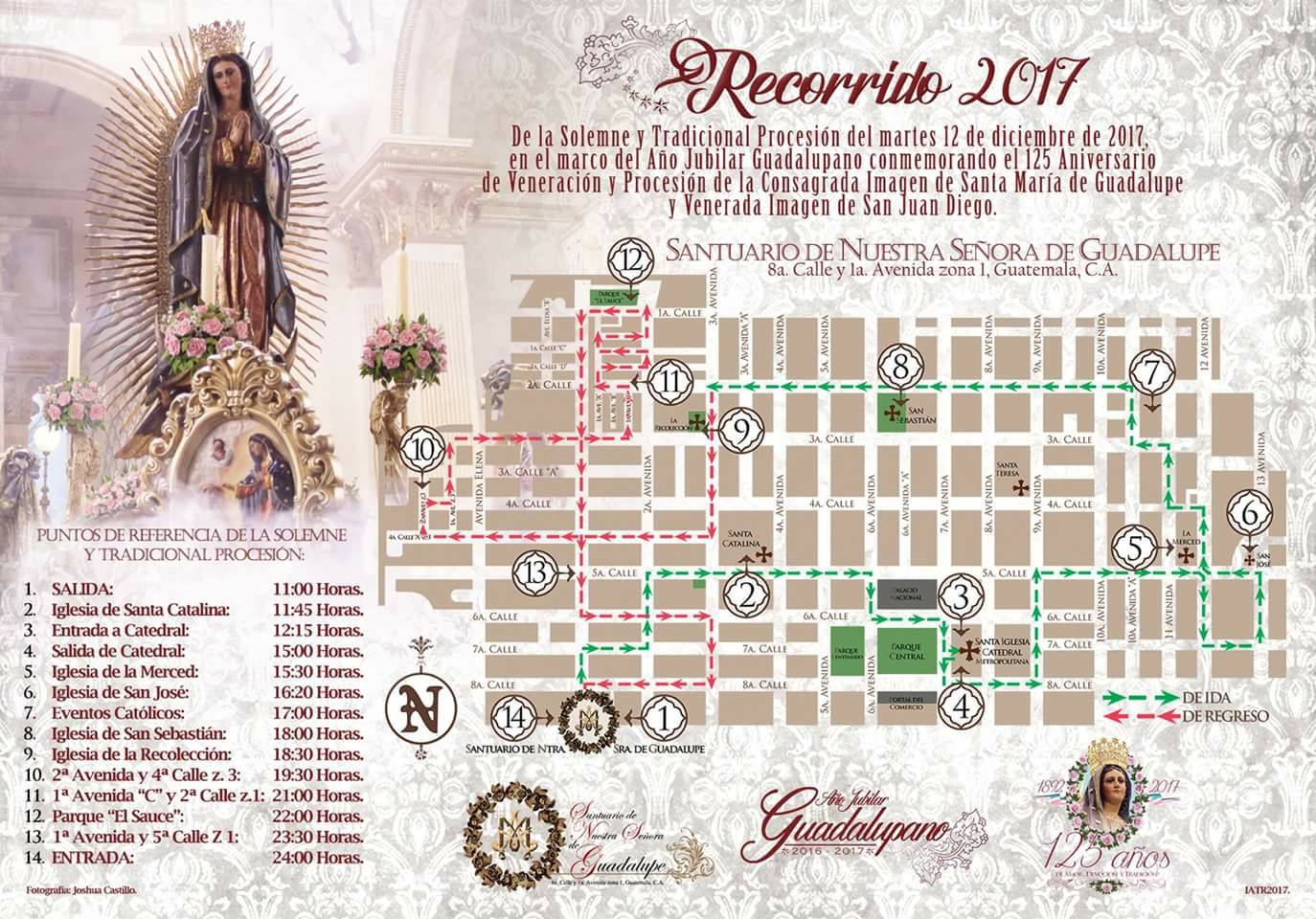 Recorrido Virgen De Guadalupe 2017