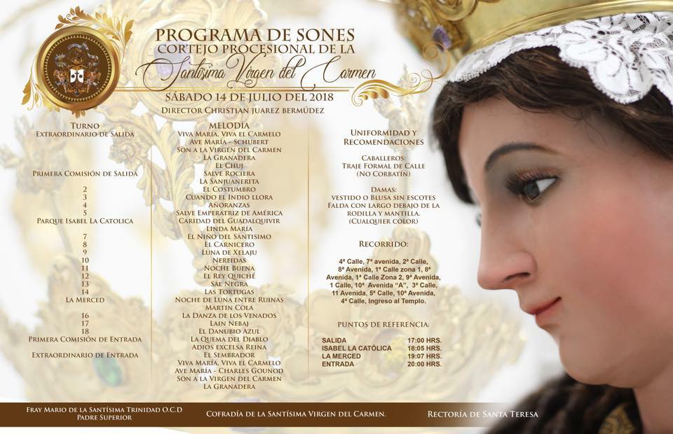 Programa de Sones Virgen del Carmen Santa Teresa