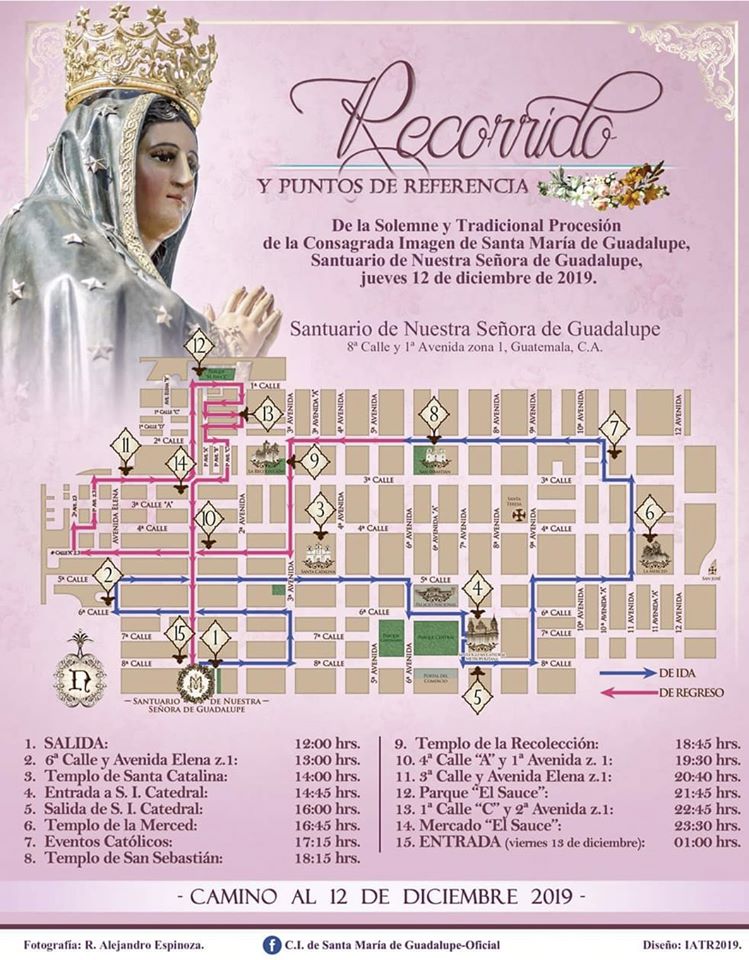 Recorrido Virgen de Guadalupe