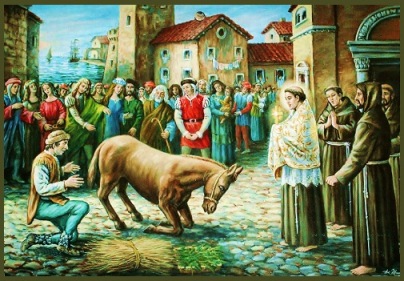 San Antonio de Padua y La Mula