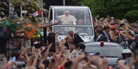 Ceremonia de  Bienvenida a Brasil Su Santidad Francisco Primer Papa Latinoamericano