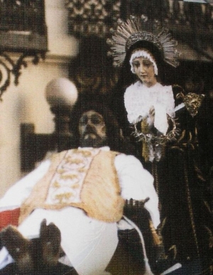 Conmemorando 10 años de consagradas las imagenes del Señor Sepultado y Virgen de Soledad del Templo del Calvario