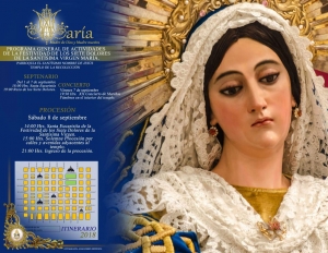 Recorrido de la Procesión de Santísima Virgen de Dolores del Templo de la Recolección, 08 de Septiembre 15:00-21:00