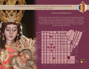 Recorrido de Nuestra Señora del Rosario de Santo Domingo 07 de Octubre 14:00-22:30