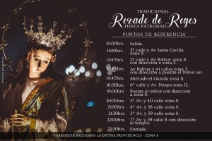 Puntos de Referencia Rezado Inmaculada Concepci&oacute;n Divina Providencia zona 8