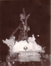 Jesús de los Milagros Salía en Procesión para la Festividad de la Ascensión en el año 1972