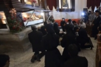Traslado del Se&ntilde;or Sepultado en su s&eacute;ptimo d&iacute;a de novena en el Templo La Recolecci&oacute;n