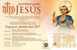 [Afiche] Actividades a Realizarse por la Fiesta Patronal en el Templo de la Recolección