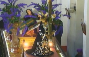 Salida del Cortejo Procesional de Jesús Nazareno de las Tres Potencias y Santisima Virgen de Dolores Parroquia Vieja Zona 6