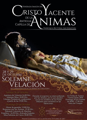 [Afiche] Velación Anual del Señor Sepultado de San Sebastian y Primera Fecha de Inscripciones para Viernes Santo 2018