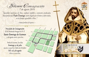Recorrido de la Procesión de Consagración de Santo Domingo de Gúzman del Templo de Santo Domingo