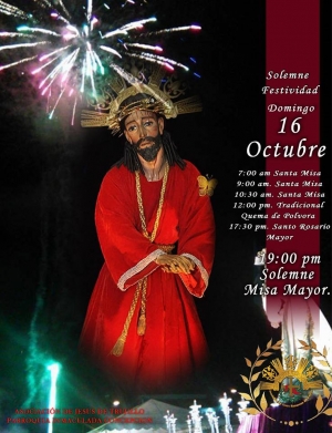Actividades a realizarse con Jesús de Trujillo durante el mes de octubre