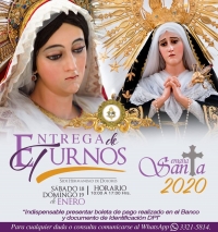 [Entrega de Turnos] Santisima Virgen de Dolores y Nuestra Señora de Soledad Templo de la Recolección, Semana Santa 2020
