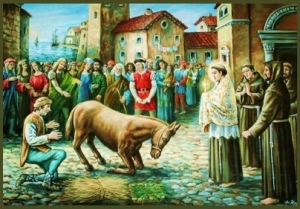 Milagro Eucarístico San Antonio de Padua y La Mula