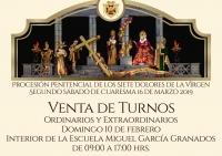 [Inscripciones] Procesi&oacute;n Penitencial Virgen de Dolores del Templo de San Jos&eacute;, para segundo s&aacute;bado de cuaresma.