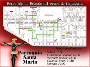 Recorrido Se&ntilde;or de Esquipulas Parroquia Santa Marta zona 3