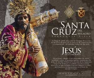 Recibimiento especial a Jesús Nazareno de los Milagros en la Parroquia de la Santa Cruz
